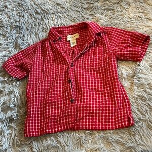 J.Khaki toddler boys red button down shirt